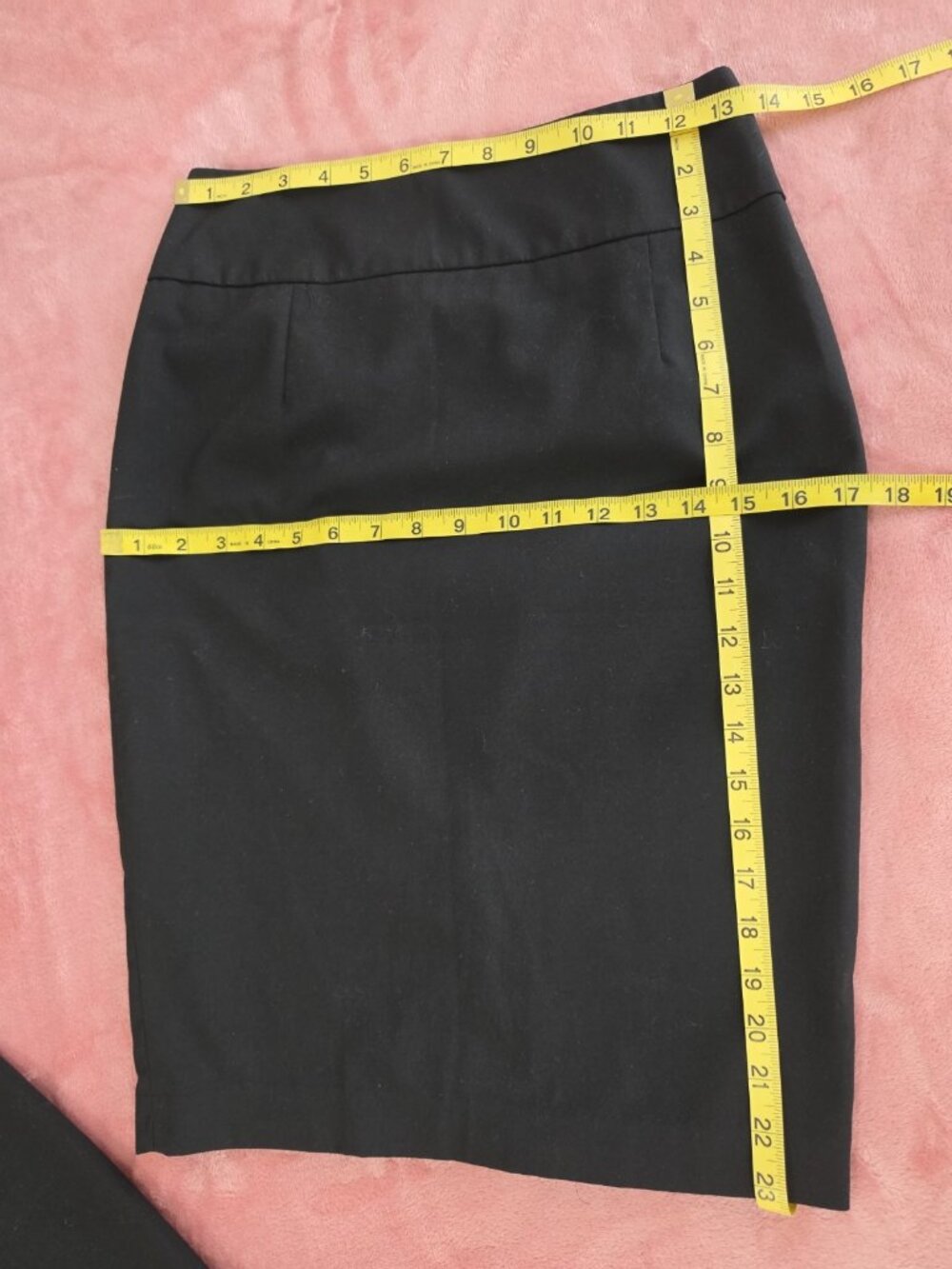 Bundle (2) Mossimo Black Pencil Skirt Knee Length Zip Closure Womens Size 2 - Picture 5 of 8